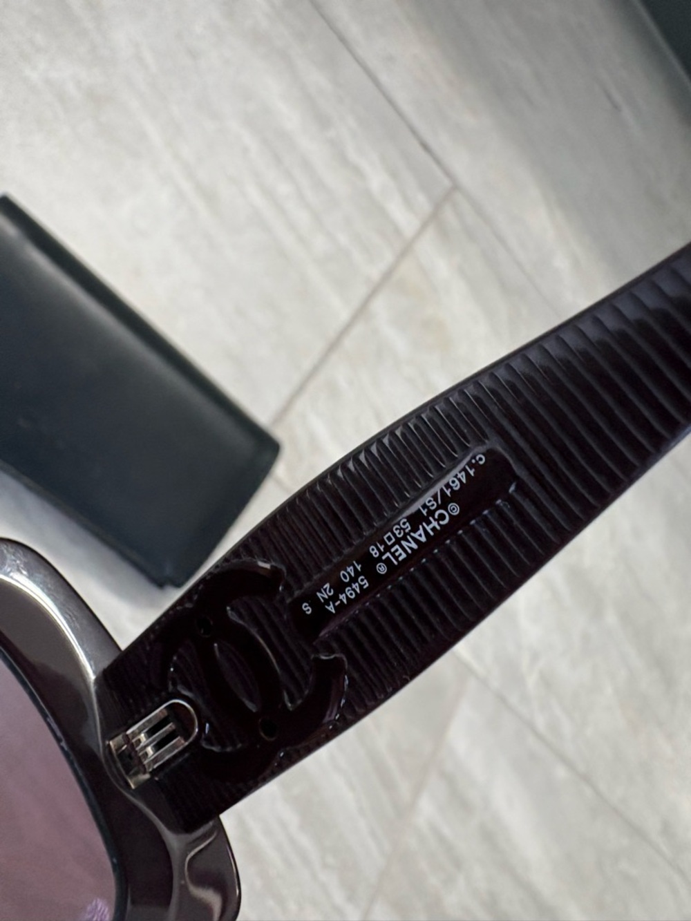 CHANEL Women's Oversized Square Sunglasses in Plum - Picture 3 of 6